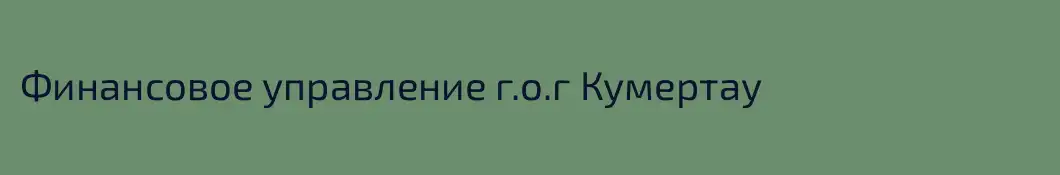 Финансовое управление г.о.г Кумертау